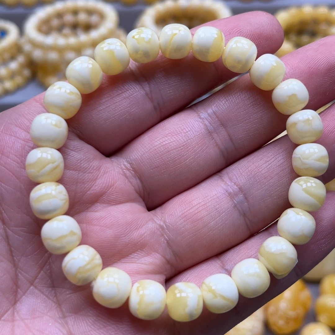琥珀未镶嵌手链手串