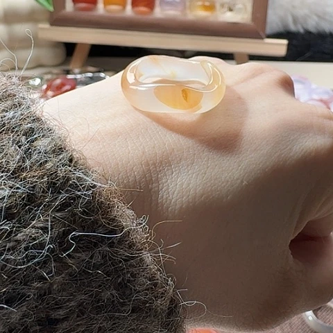 玛瑙/玉髓合金戒指