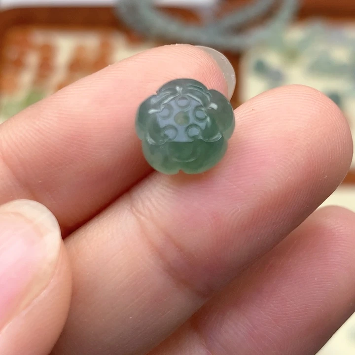 颈饰未镶嵌翡翠翡翠莲花珠