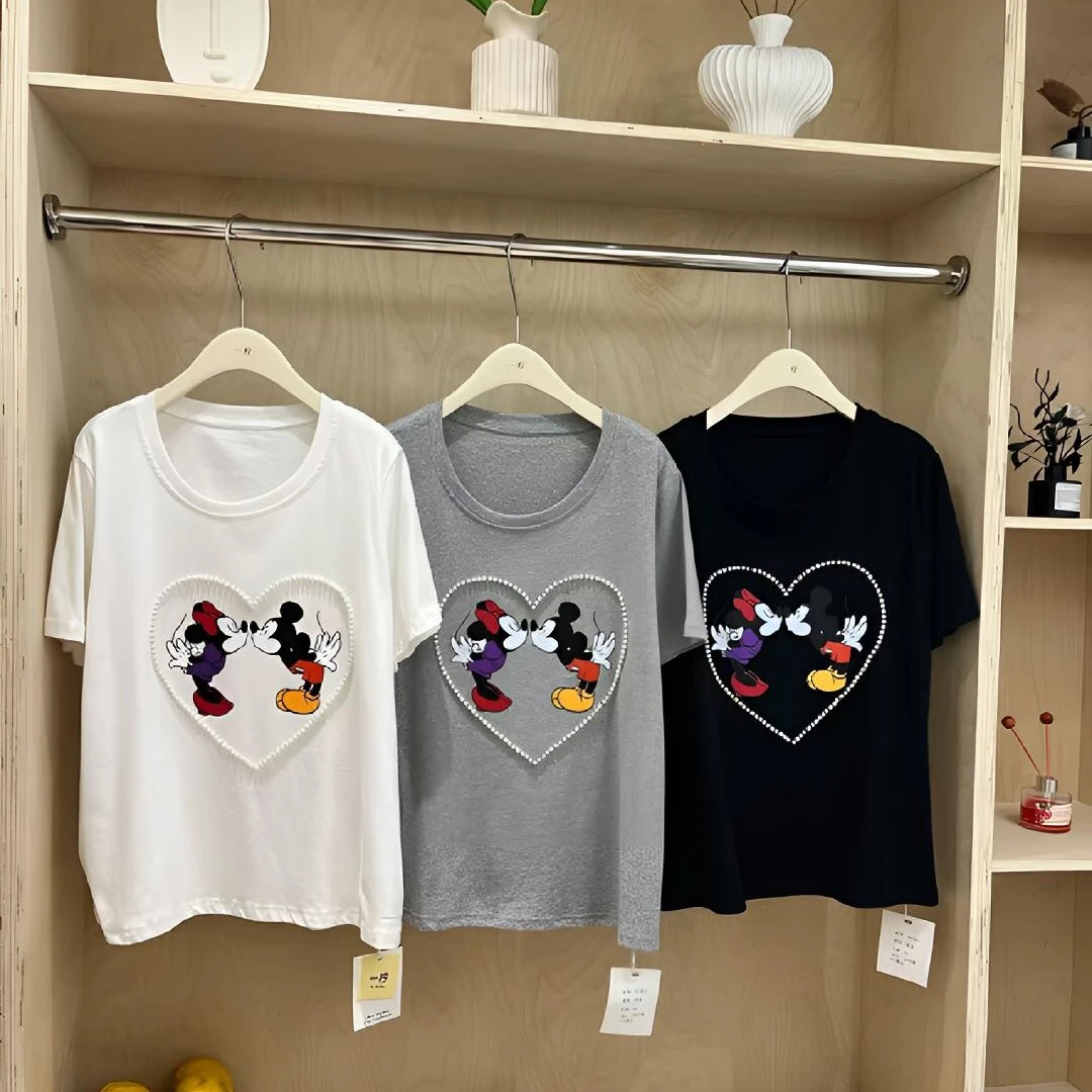 微胖大码休闲正肩T（一柠）宽松