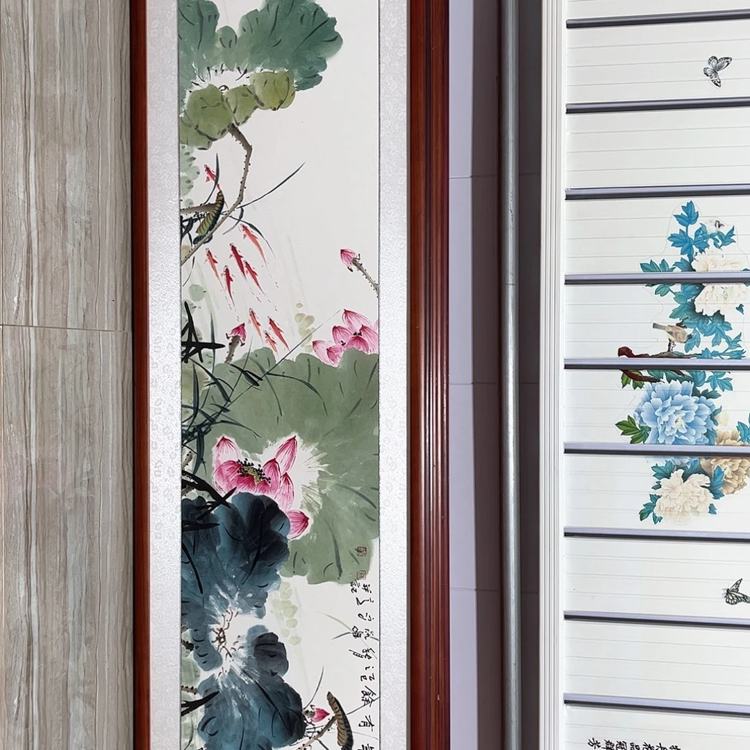 国画书画作品带框163×48