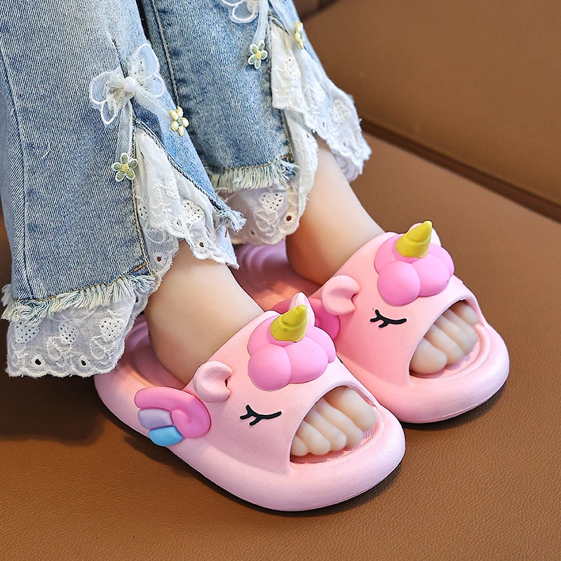 夏季儿童拖鞋女2025可爱eva软底宝宝室内防滑厚底踩屎感亲子拖鞋