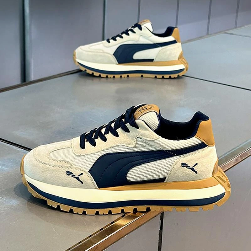 阿甘男鞋新款夏季透气网面防臭轻奢增高运动休闲华夫老爹鞋子