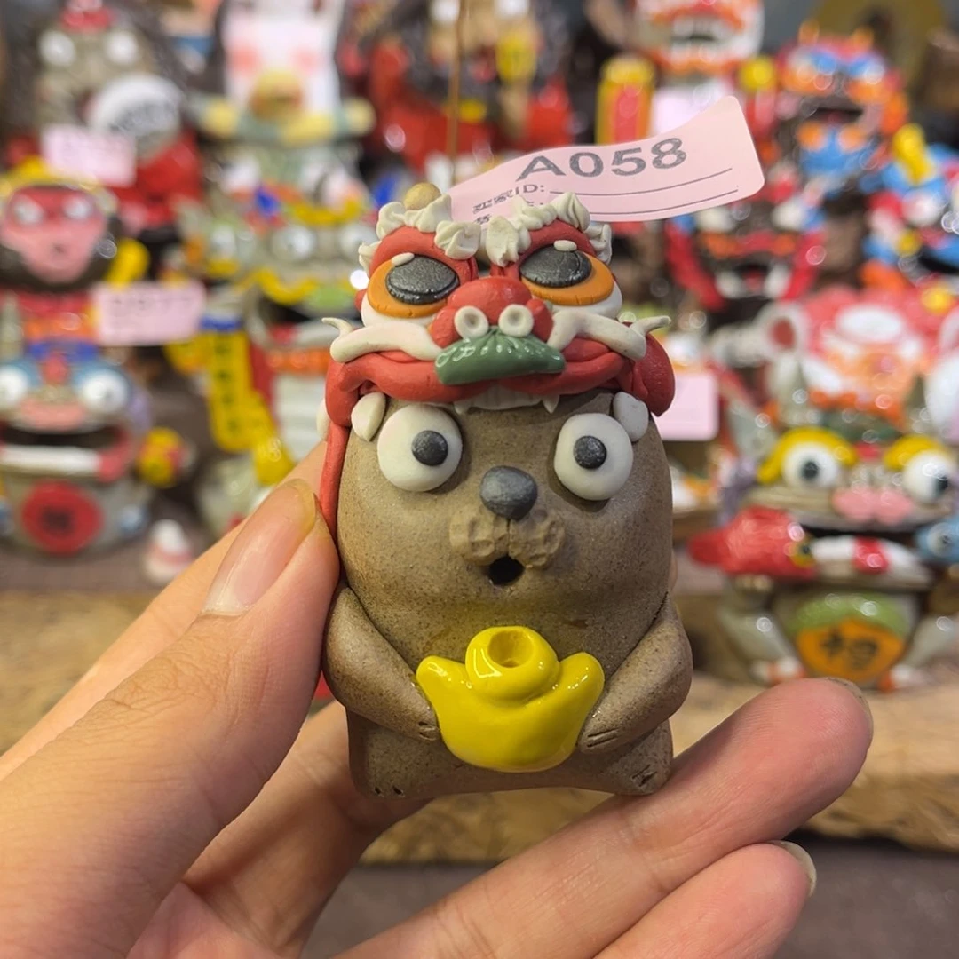 泥塑纯手工茶宠摆件