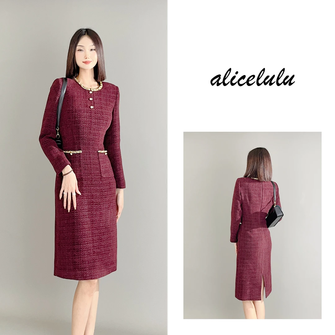 6alicelulu“优雅新贵”连衣裙华美端庄璀璨钉钻S2139490W