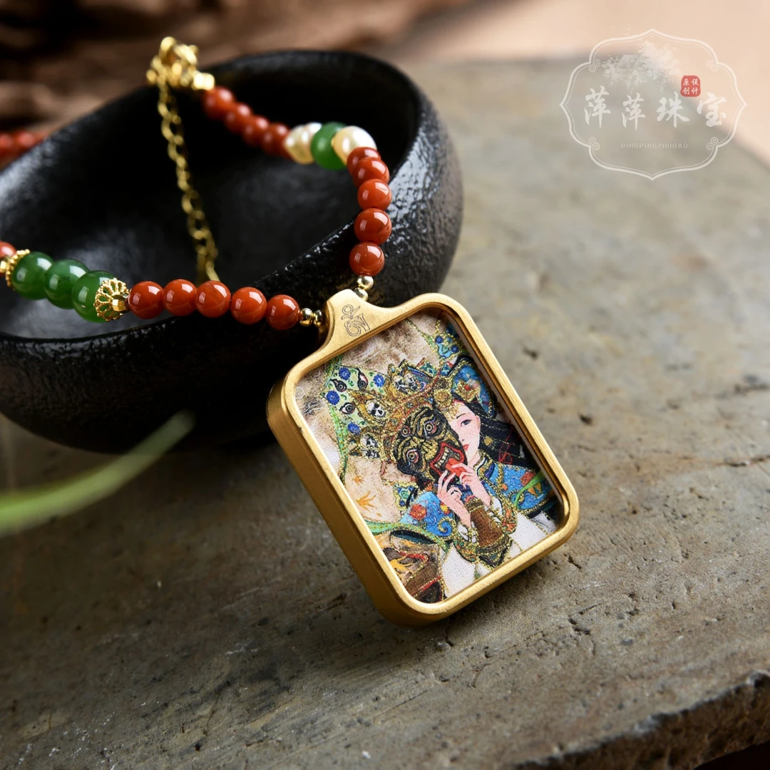 【暴力来米】天然川料南红扎基拉姆前世今生项链毛衣链