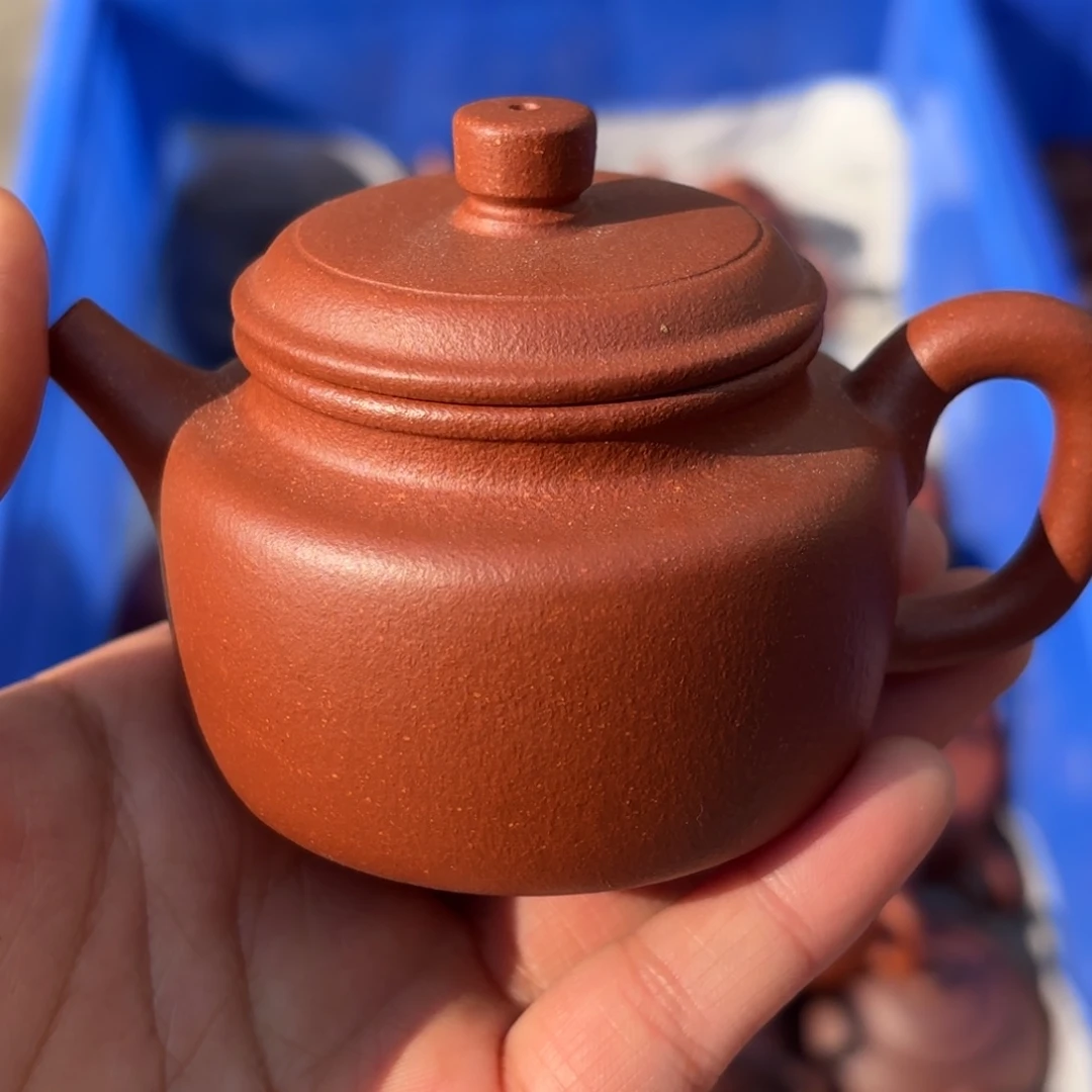 紫砂茶壶红降坡德中110cc