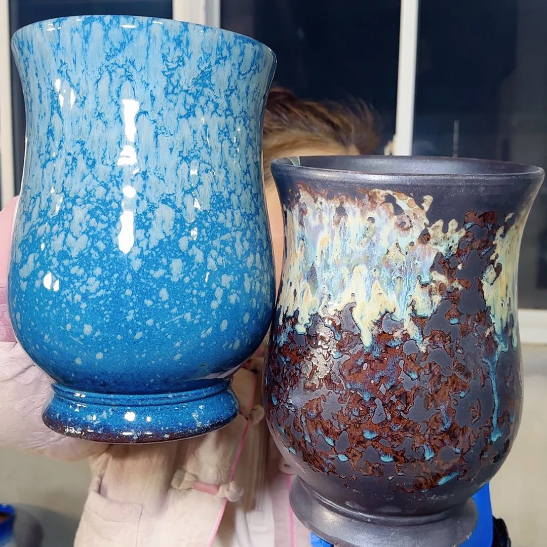 紫砂花盆高25口17