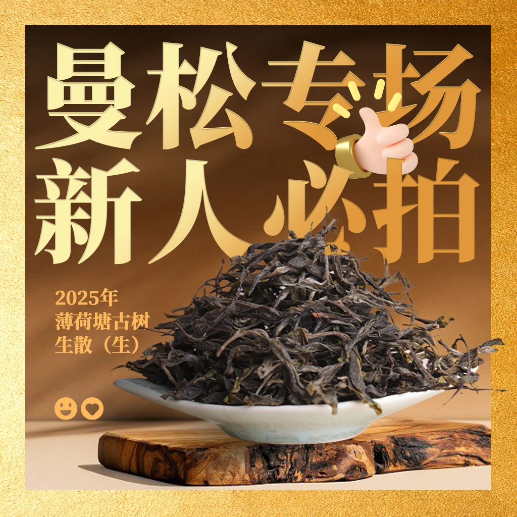 【翠】曼松专场·新人必拍2025年薄荷塘古树生散（生茶）