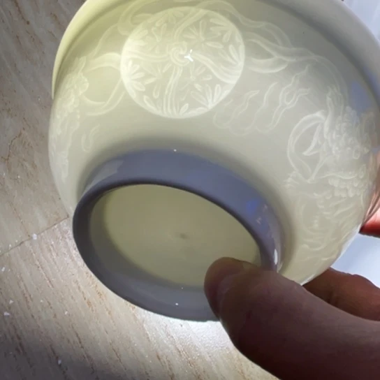 瓷片陶瓷陶瓷5英寸雕刻麒麟