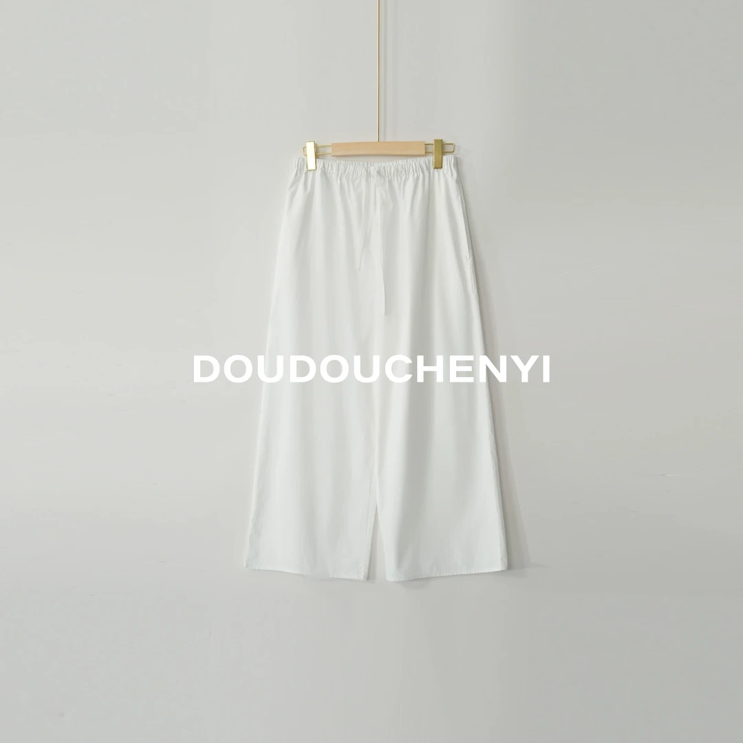 【DOUDOUCHENYI】“简驰”清凉感休闲8分休闲裤-JH25149