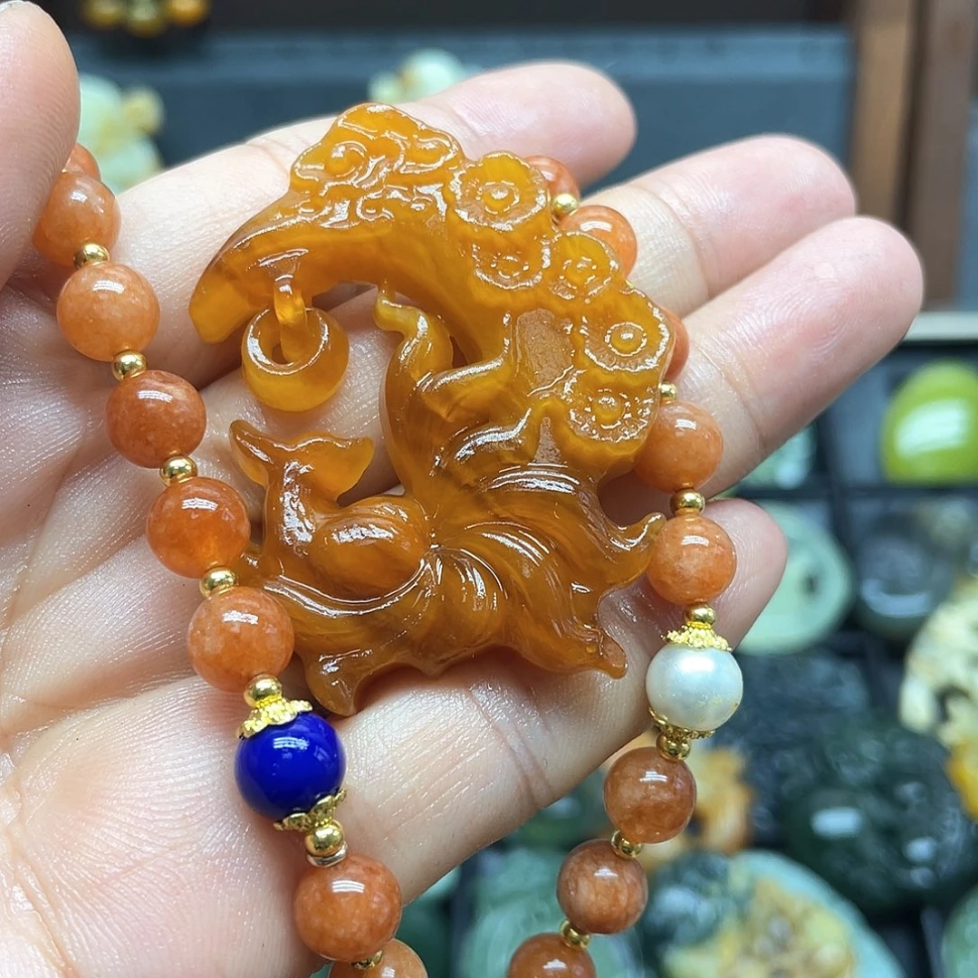 未镶嵌蛇纹石玉颈饰
