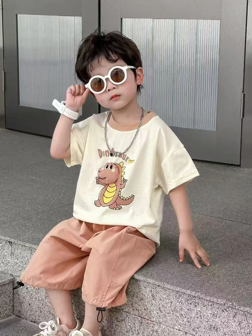 01100夏款男童小童套装
