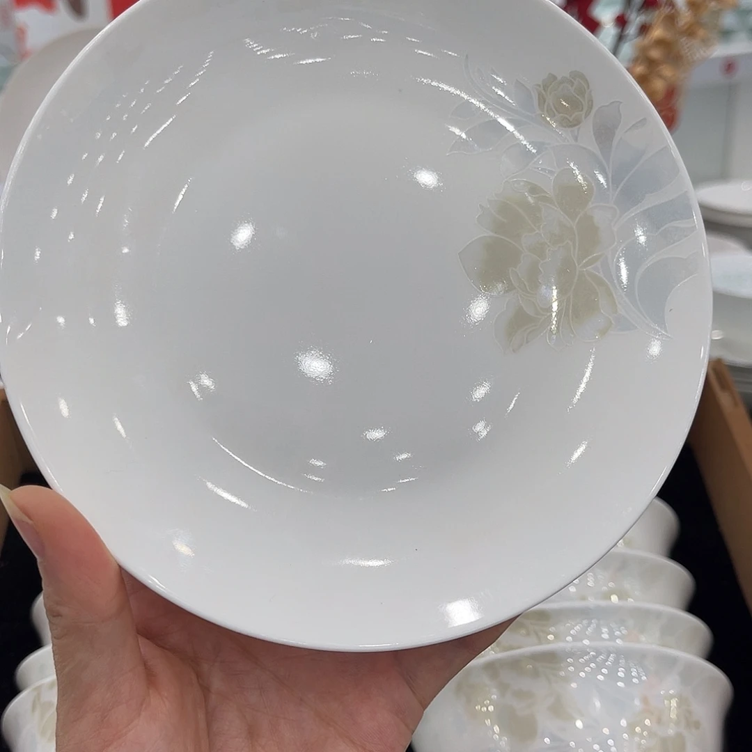 瓷贵**持倾城朵花六英寸骨碟10个