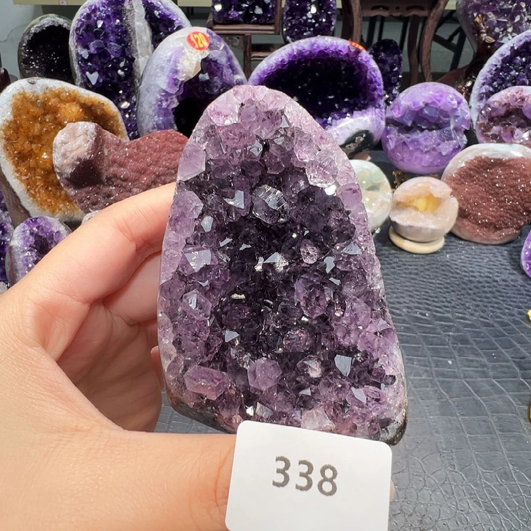 珠宝半成品紫晶未镶嵌