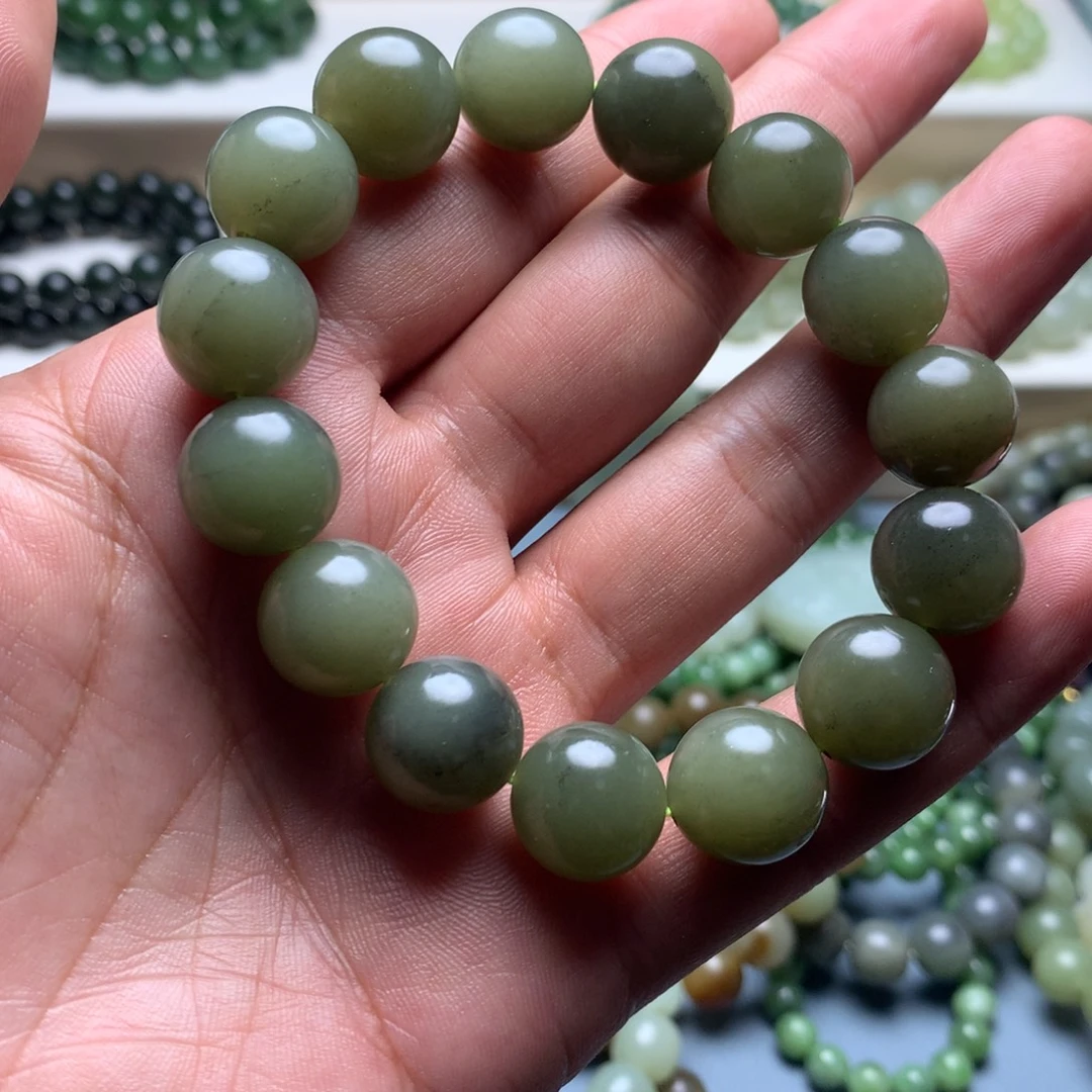 和田玉未镶嵌手链