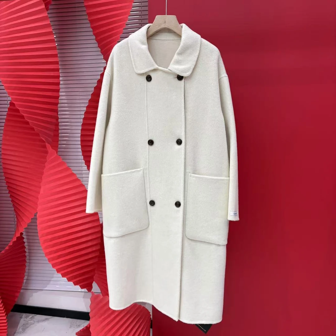 Luoxi/罗皙女装上衣气质短款时尚百搭毛呢呢大衣8318