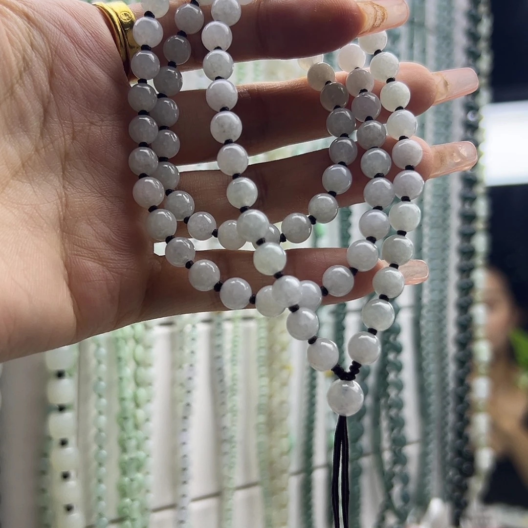 蓝***讯颈饰未镶嵌翡翠6.5mm