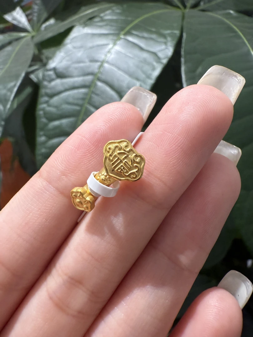 【浪漫七夕】如意 足金999古法硬金 0.79g