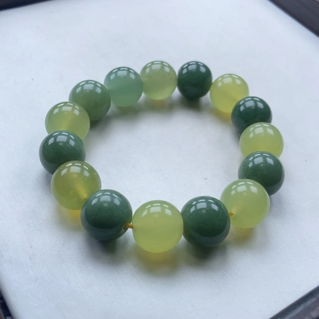 蛇纹石玉未镶嵌手链