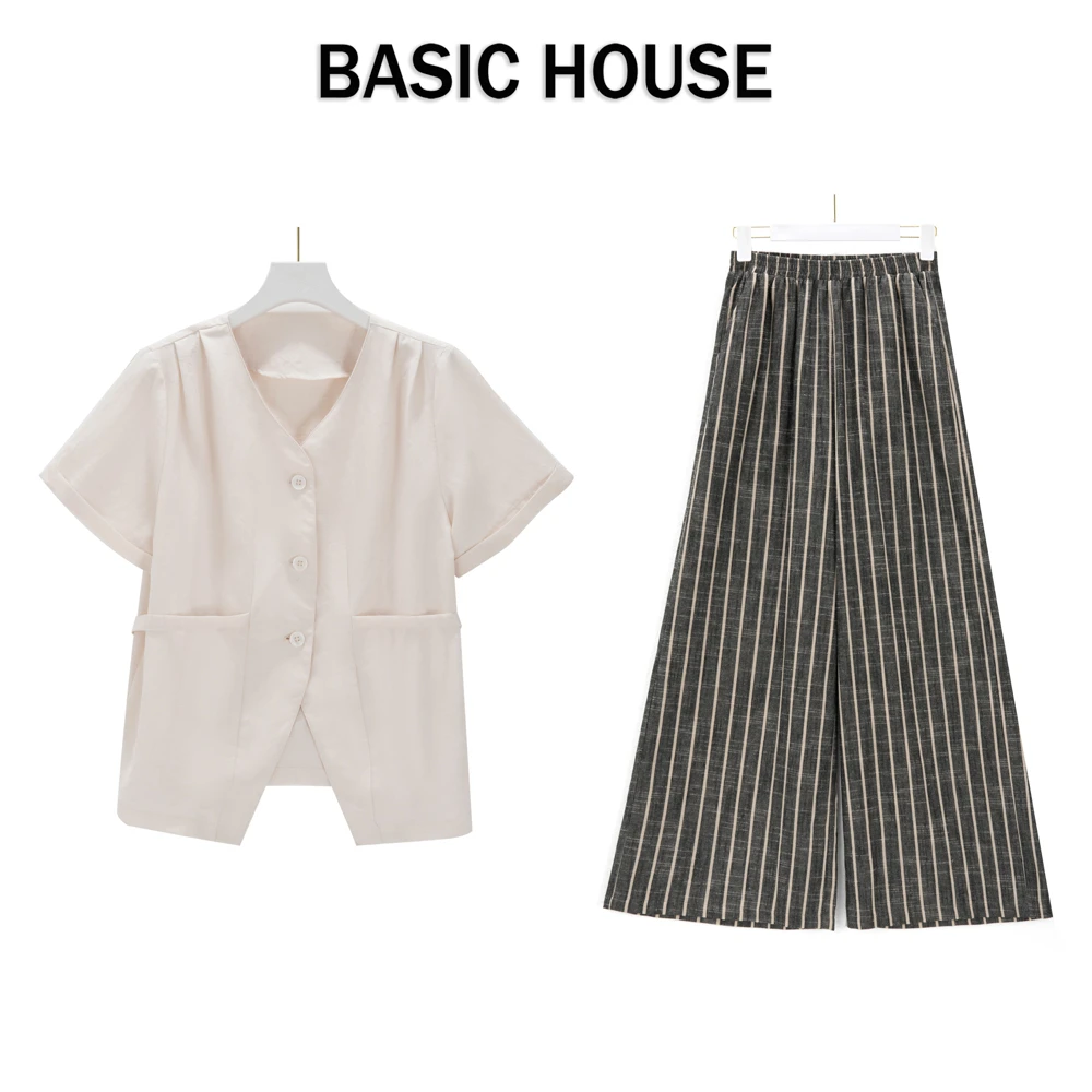 Basic House/百家好CSM百搭时尚休闲显瘦新款套装B0605B5G092