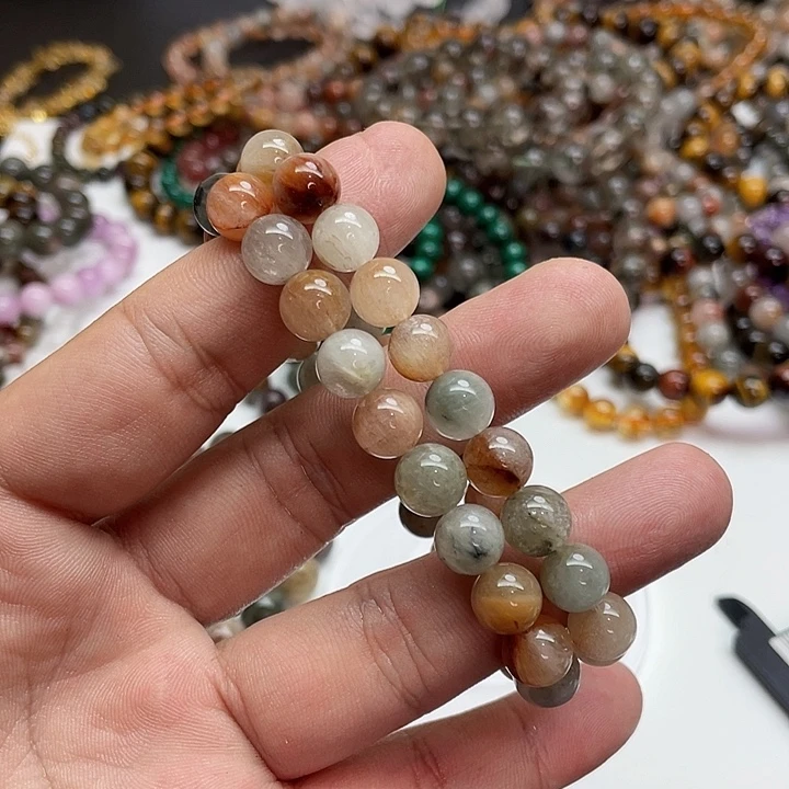 水晶手链未镶嵌兔毛