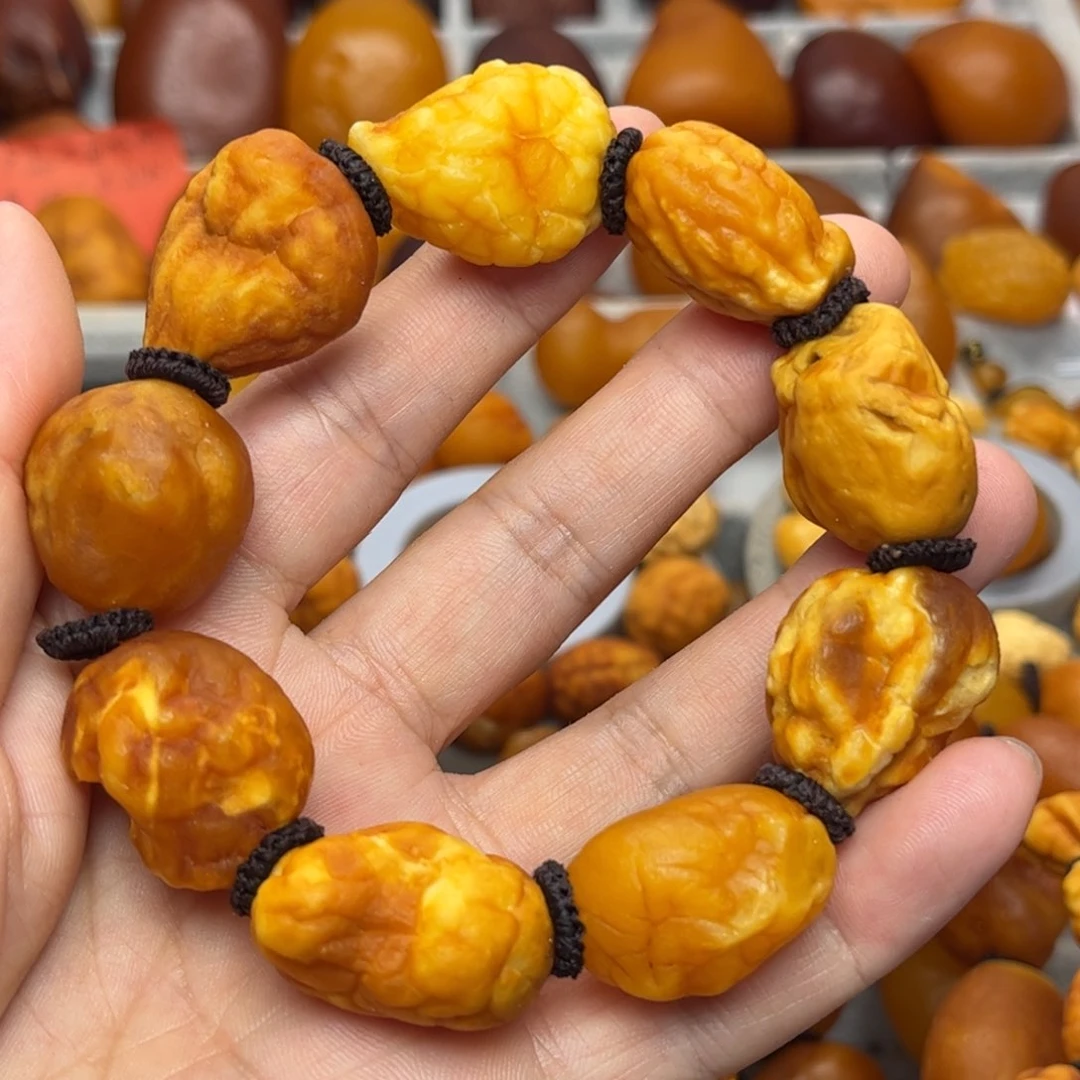 未镶嵌琥珀裸石天然蜜蜡手串