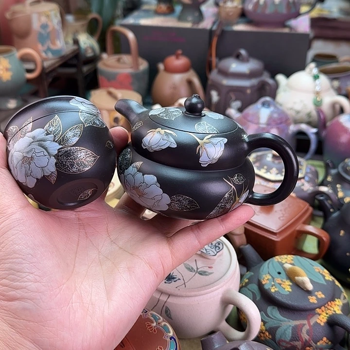 茶壶紫砂葫芦套组