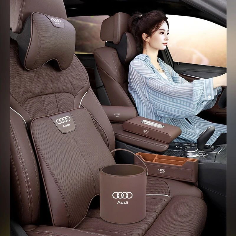 2025于奔驰/宝马/奥迪/雷克萨斯车载垃圾桶汽车内装饰用品置物盒
