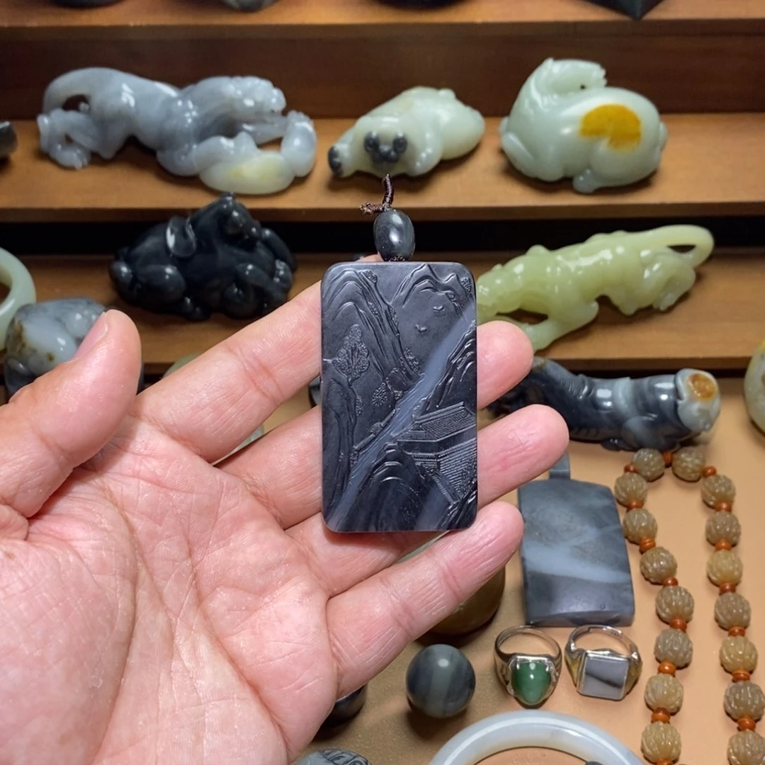 未镶嵌和田玉挂件东*