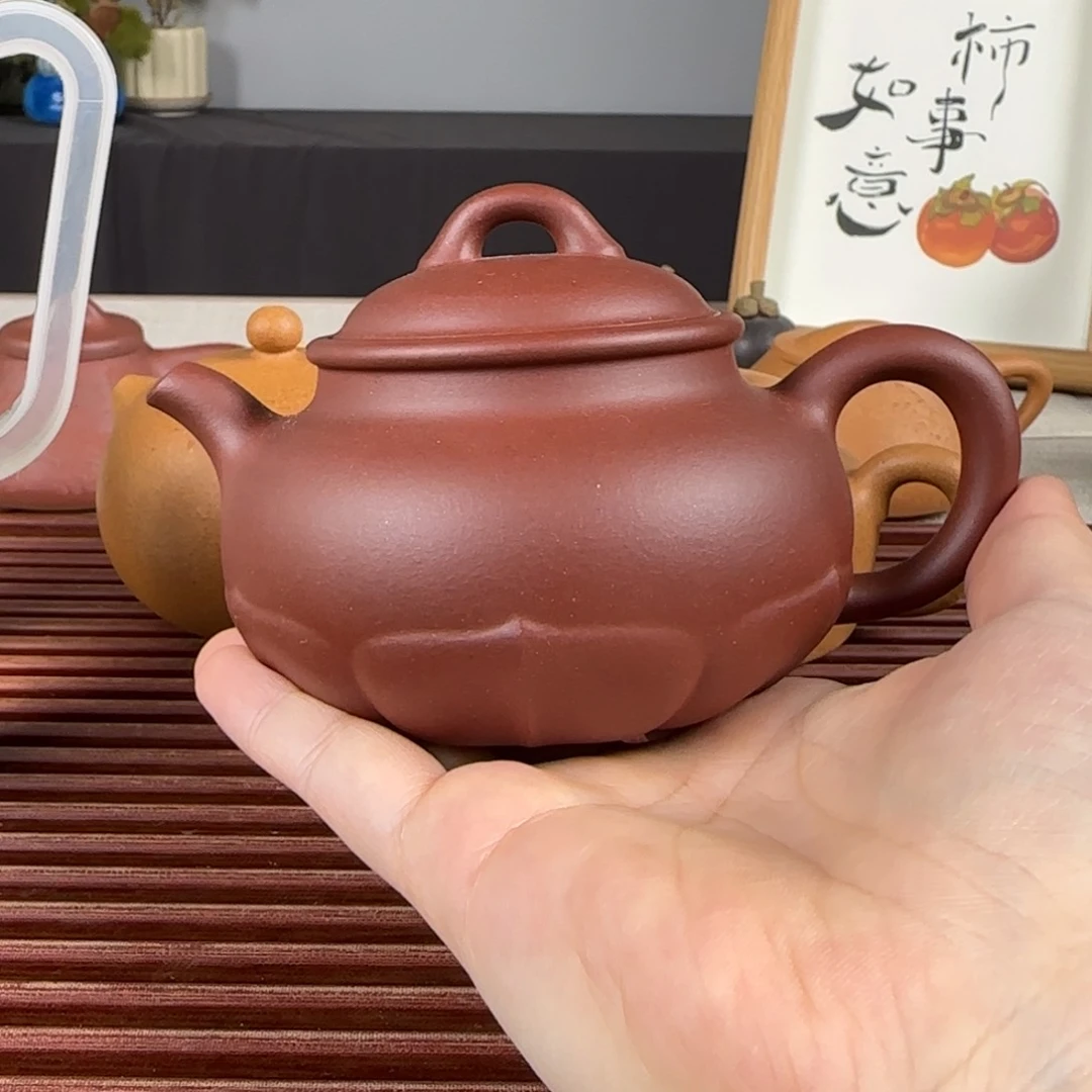 胖***们茶壶紫砂微瑕莲韵