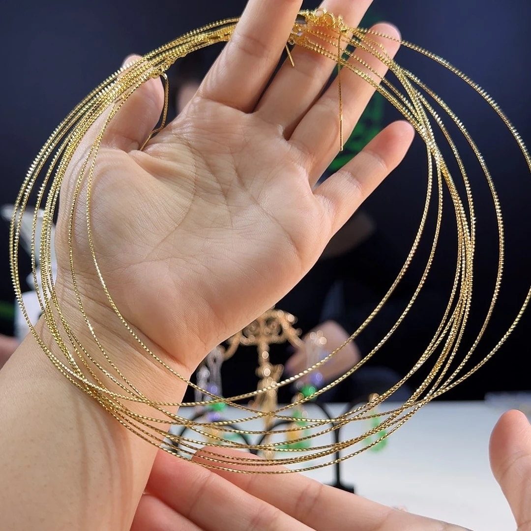 翡翠银S925镶嵌项圈没有翡翠发925项圈 发其一