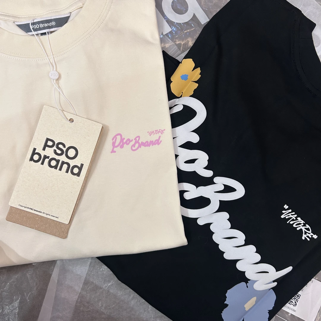 ps手写字体正反印花短袖