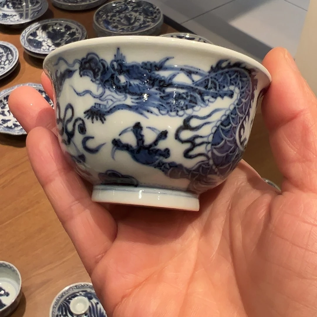 元青拙手原矿青花主人杯杯杯杯