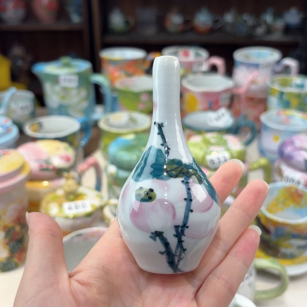景德镇手绘高温釉下彩陶瓷茶具