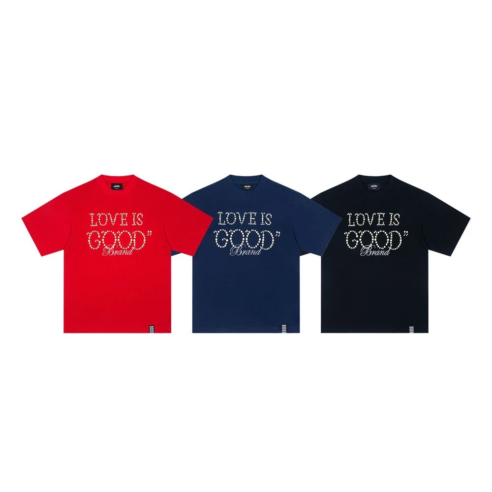 《土司》【范世錡同款】GOODBRAND 24SS LOVE IS GOOD标语情侣短袖T恤
