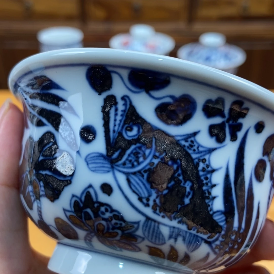 手绘现代茶具，非古董