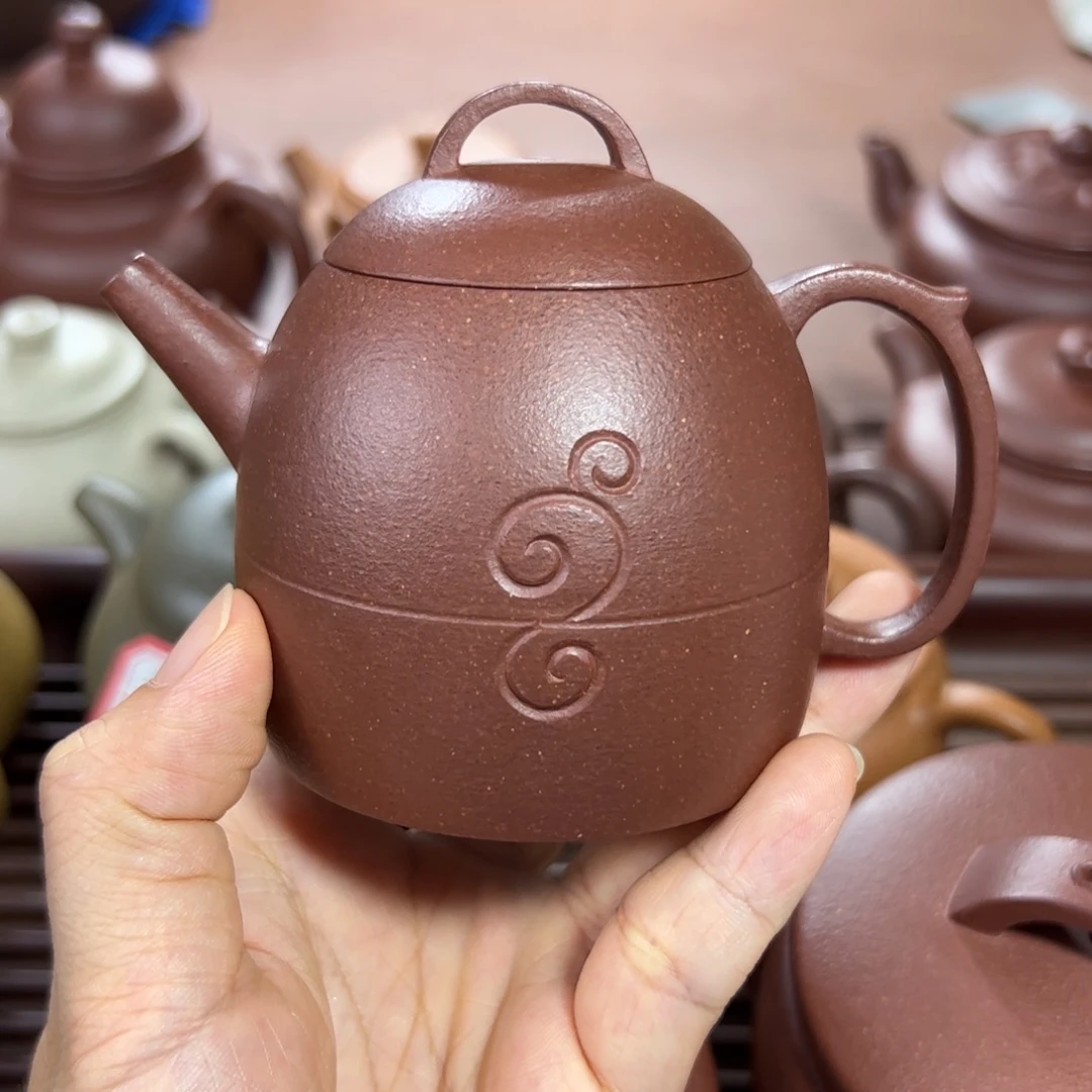 茶壶底槽青如意秦权 180cc