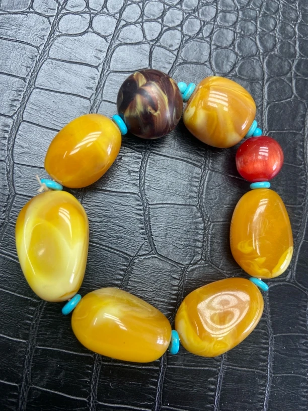 【镇店收藏 正品保障】406精美黄色佛珠手链