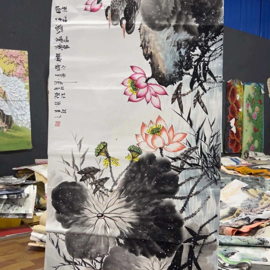 国画国画作品画心一张