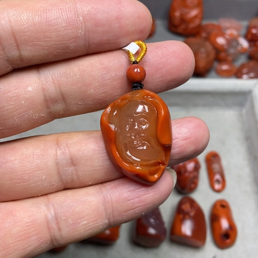 南红玛瑙吊坠(不含链)未镶嵌