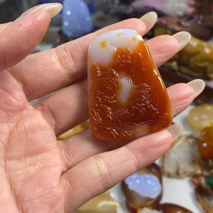 玛瑙/玉髓吊坠(不含链)未镶嵌