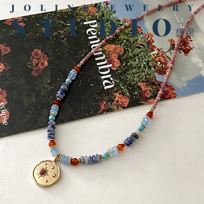 槿里  「明兰」法式复古串珠项链气质高级感设计小众颈链女