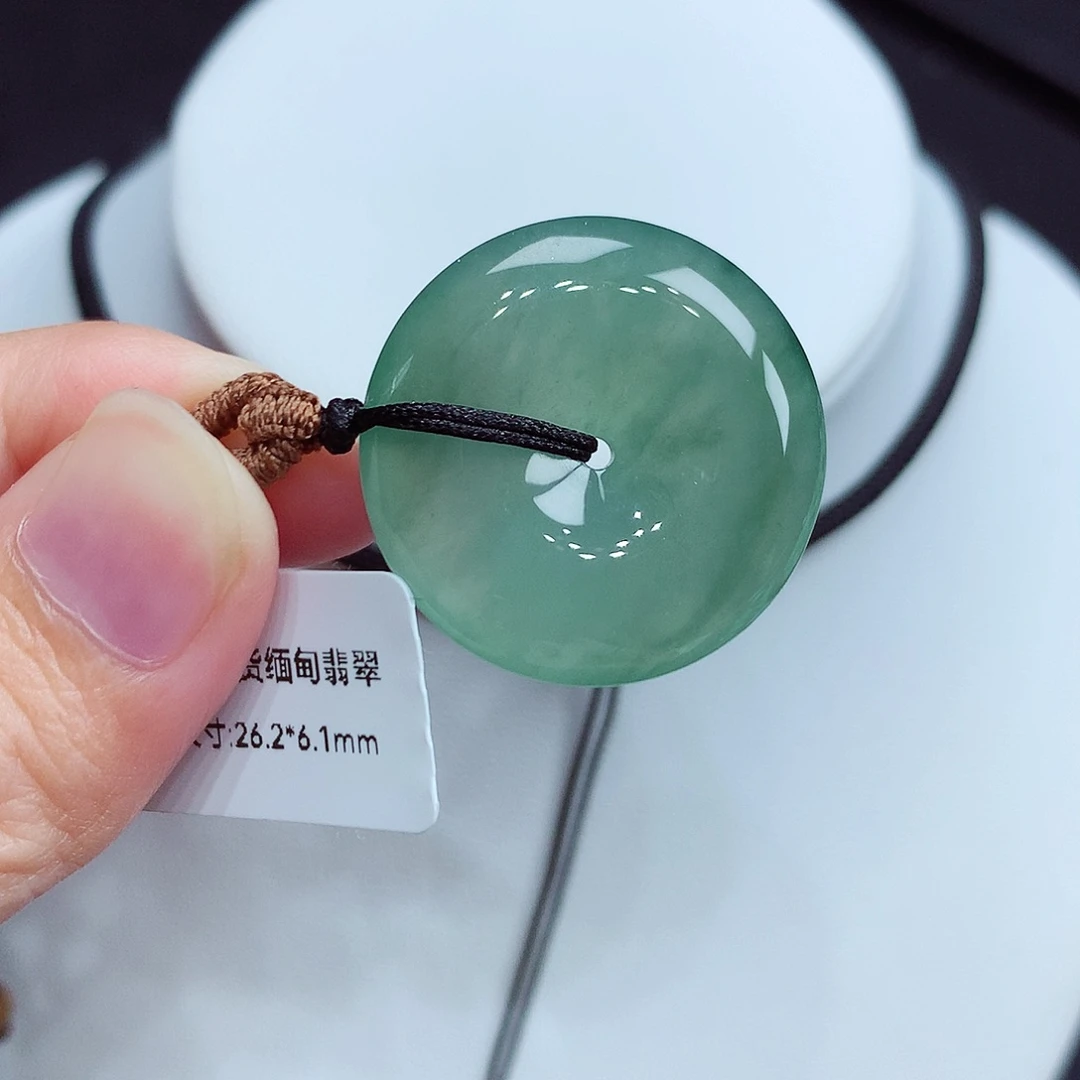 翡翠未镶嵌颈饰翡翠30，26.2/6.1