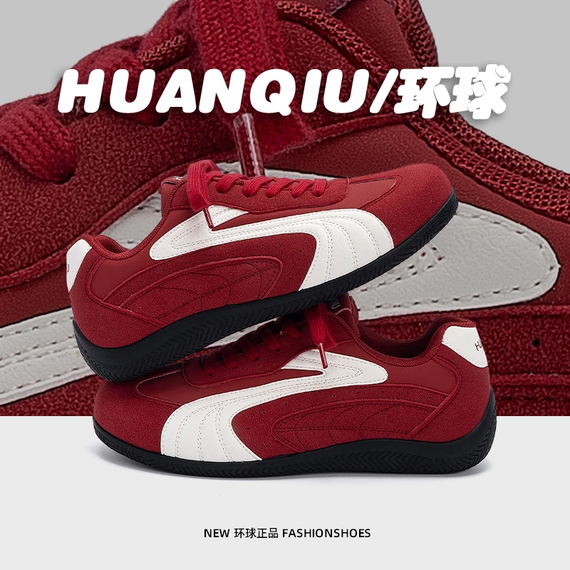 环球复古美式内增高德训鞋男款2025新款秋季男鞋舒适百搭休闲板鞋