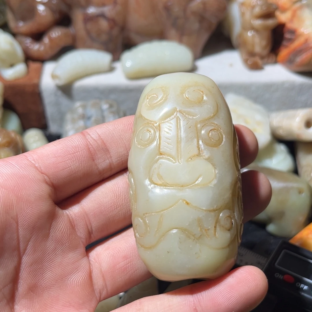 和田玉未镶嵌挂件