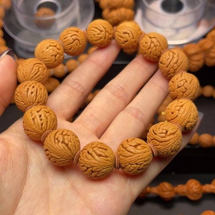 桃核手串清**影龙纹桃核2