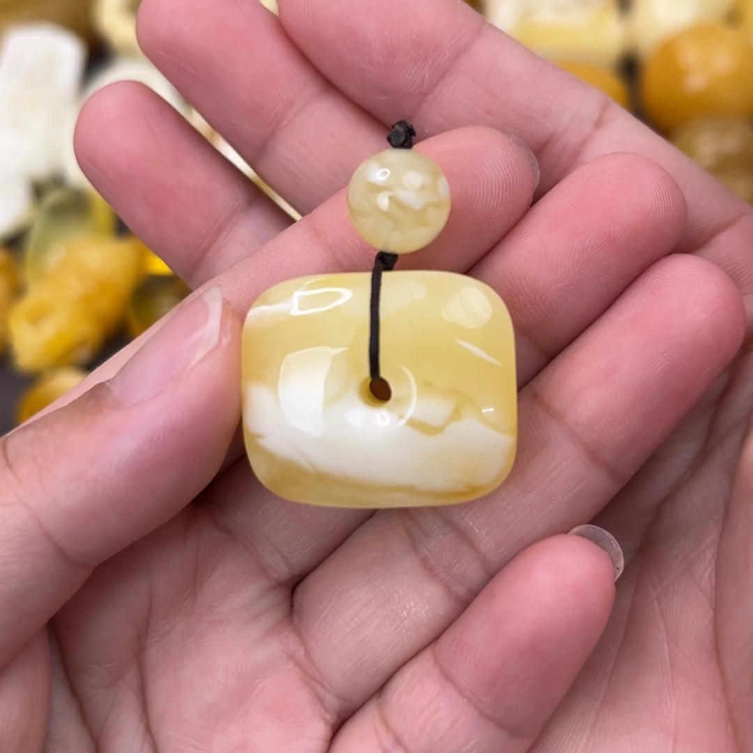 未镶嵌琥珀裸石藏扣