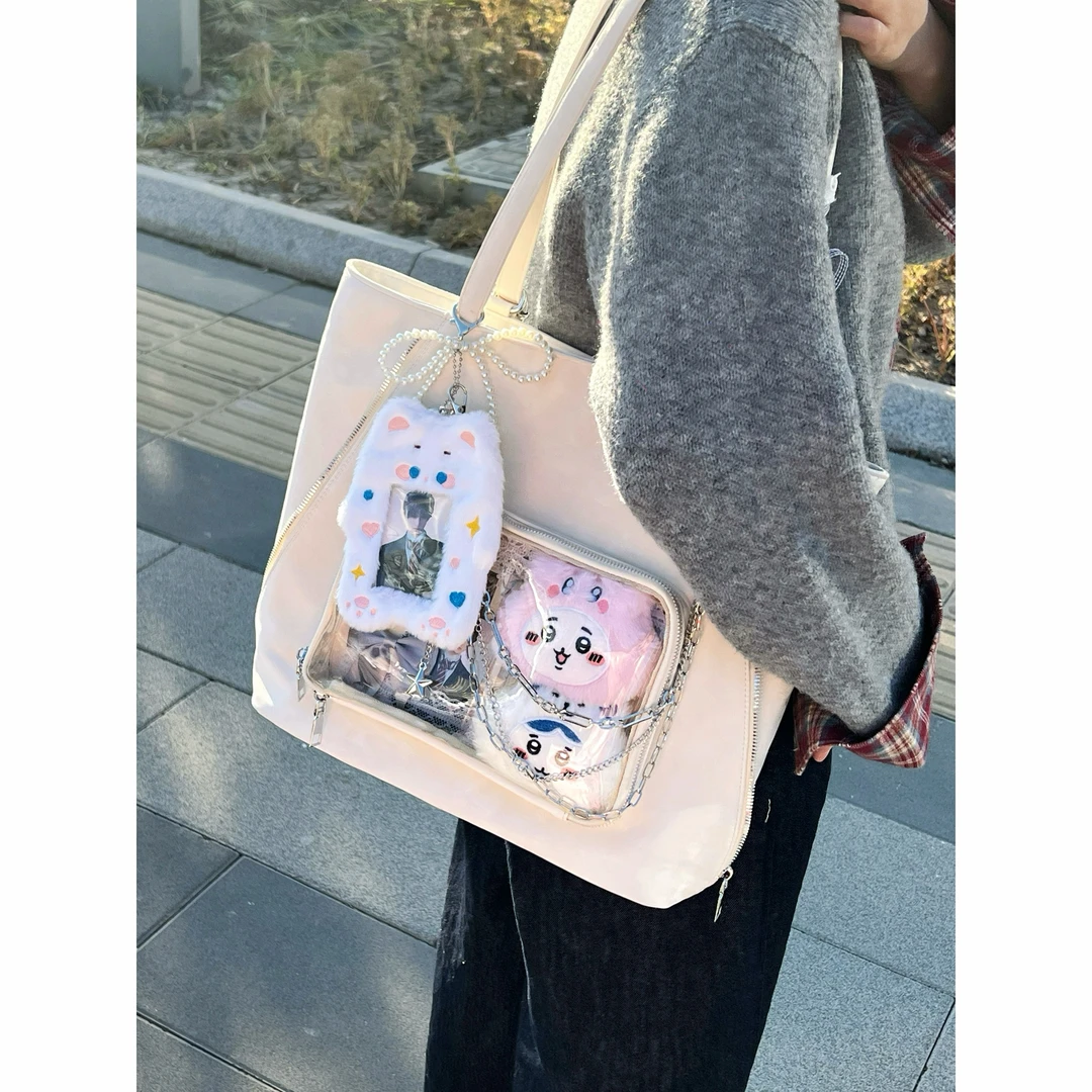 COOLE潮流女包今年新款质感休闲日系痛包简约百搭纯色双肩包