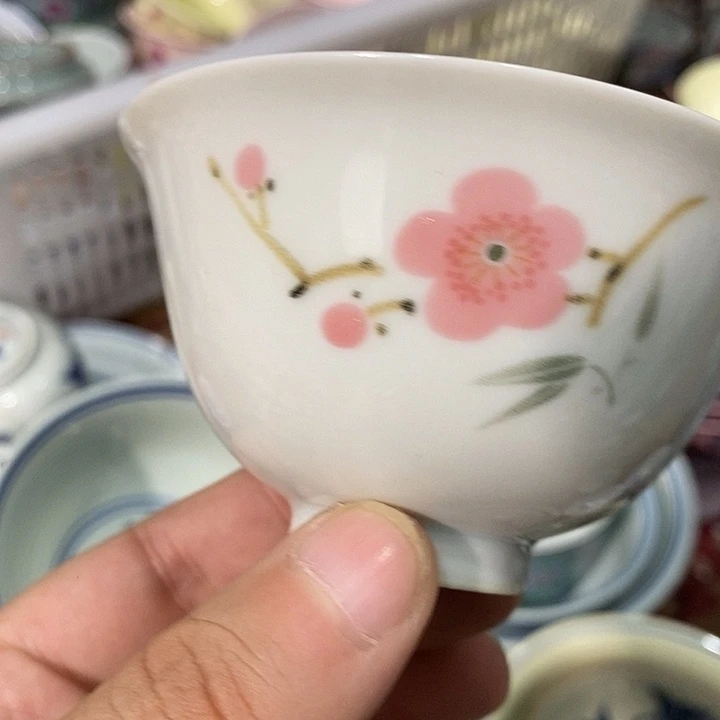 摆件陶景德镇陶瓷主人杯23455